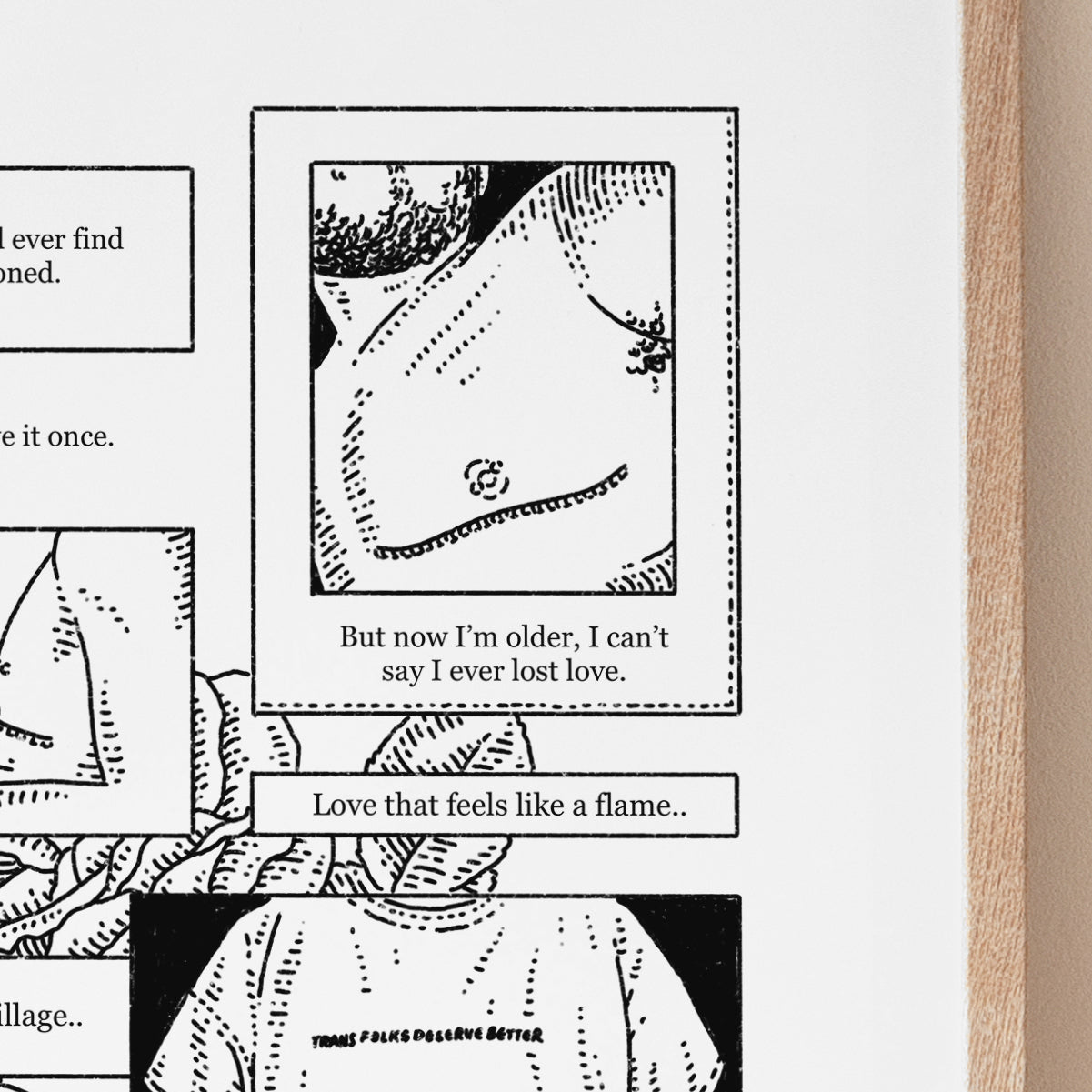Finding Love Comic Print | Trans People Can Be Loved Too