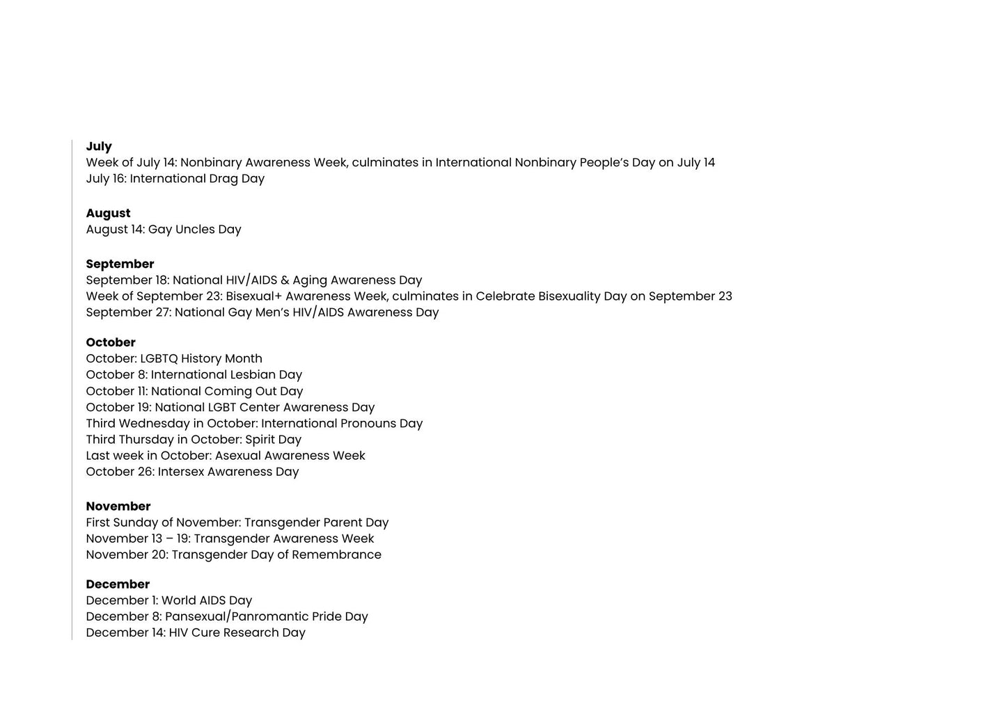 Queer Kink Calendar 2025 – Celebrating Trans, Queer & Kinky Bodies