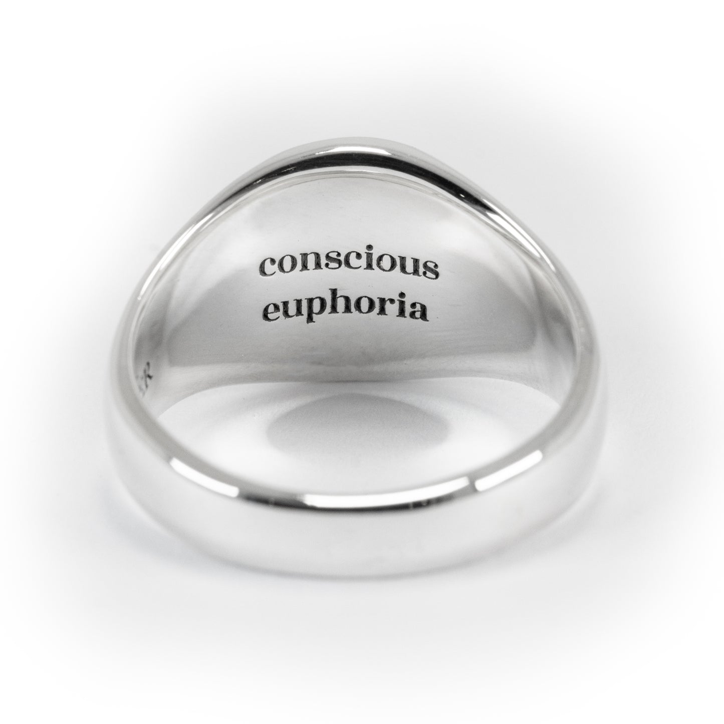 Lavender Signet Ring – Handmade Solid 925 Silver | Lesbian & WLW Symbol