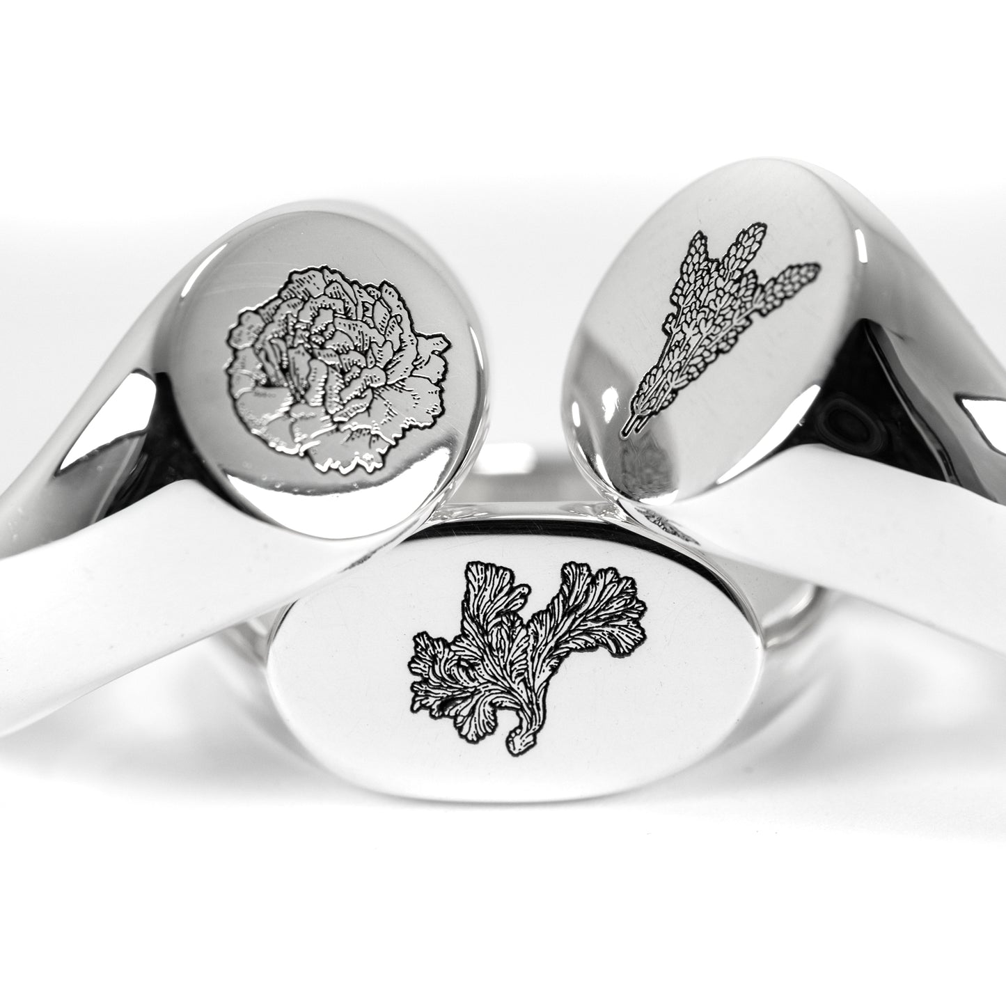 Lavender Signet Ring – Handmade Solid 925 Silver | Lesbian & WLW Symbol