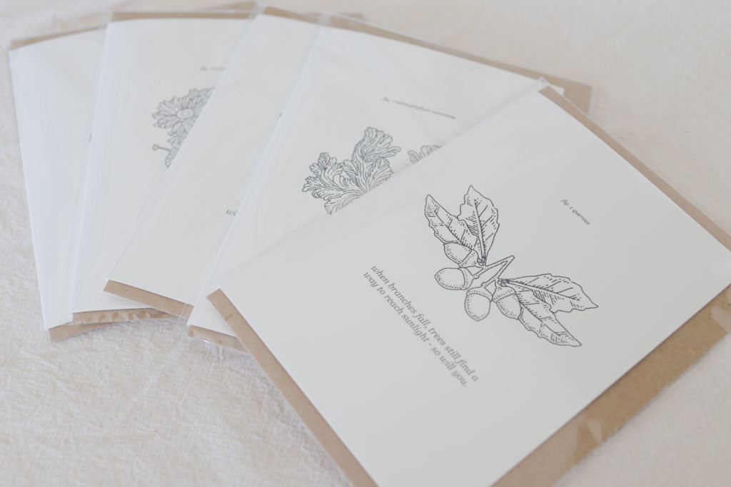 "You Will Grow" Oak Tree Grief Support Card – Queer Loss, Rejection, Healing