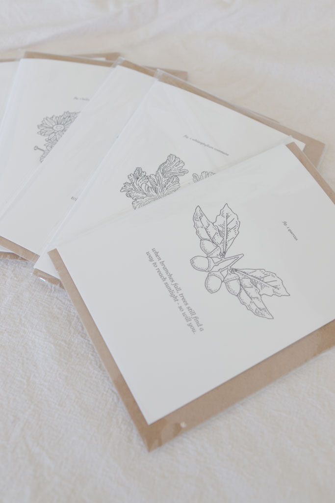 "You Will Grow" Oak Tree Grief Support Card – Queer Loss, Rejection, Healing