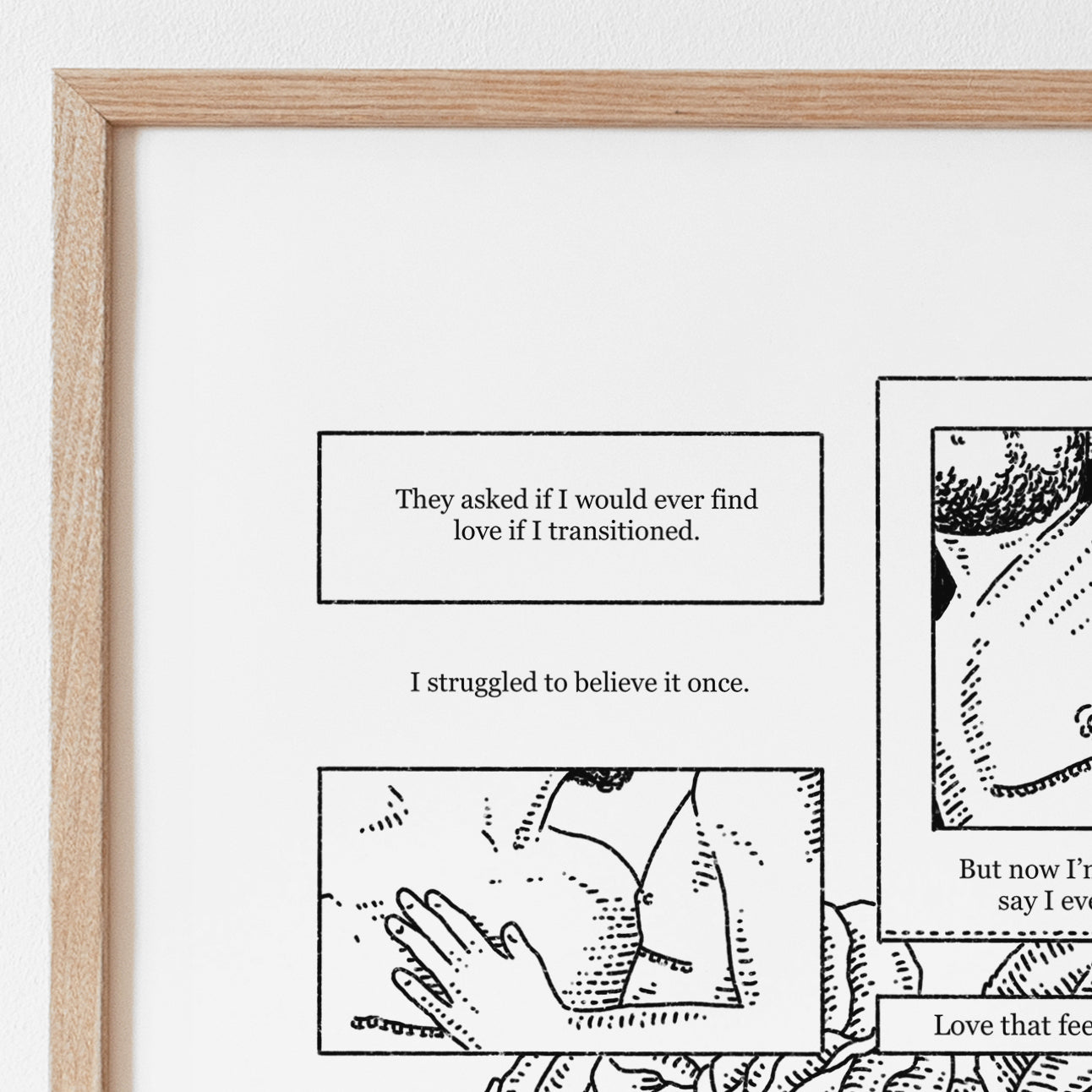 Finding Love Comic Print | Trans People Can Be Loved Too