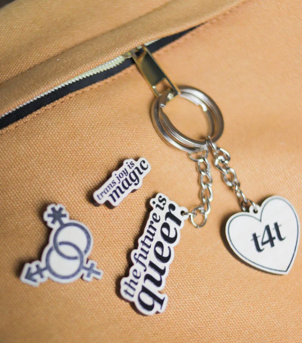 The Future is Queer | LGBTQ+ Wooden Keyring