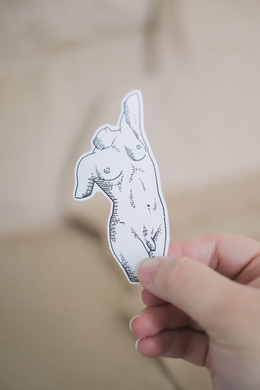 Trans Femme Sticker – Elegant Pride Design (4")