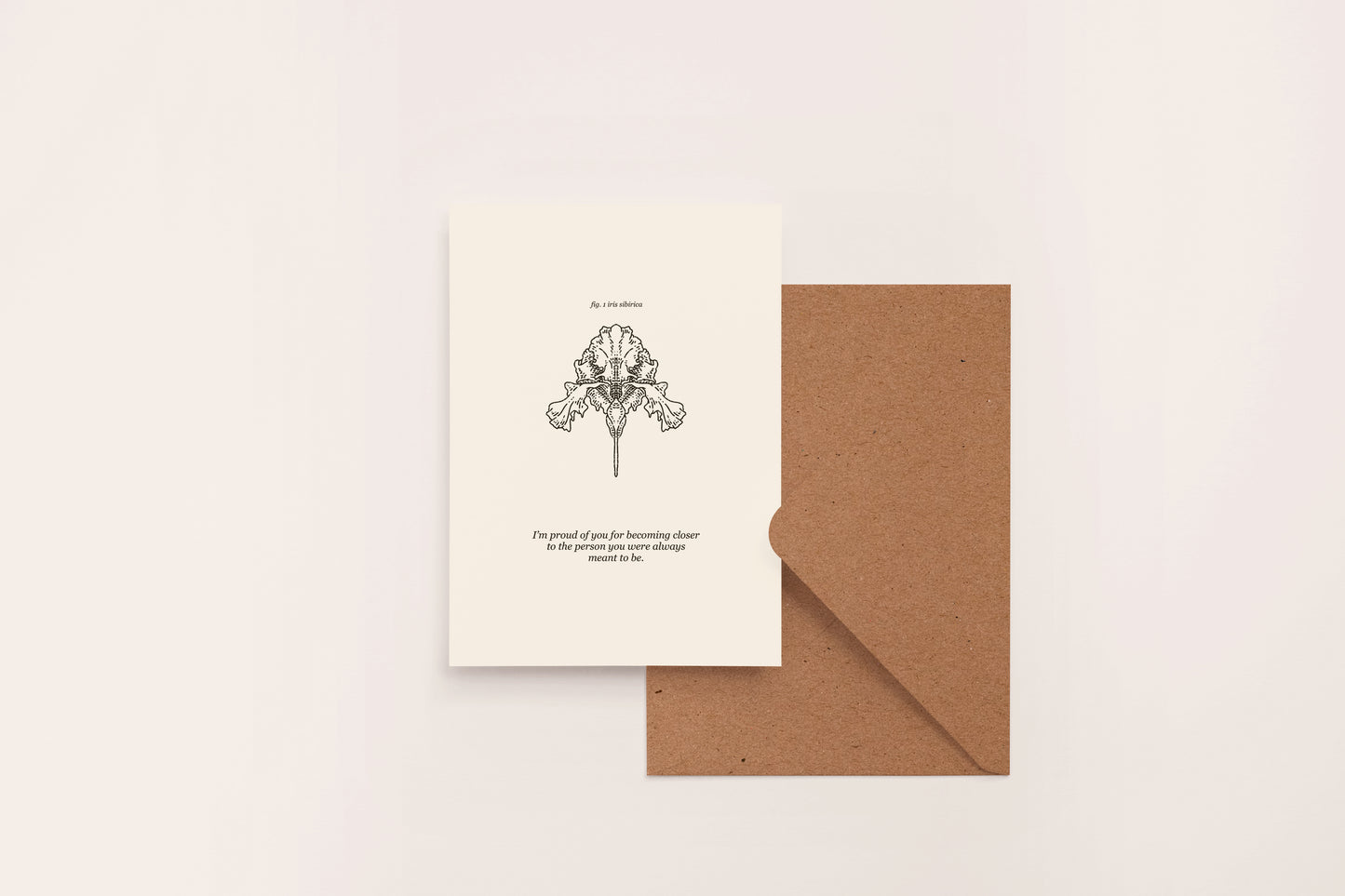 "Becoming Yourself" Iris Greeting Card – Trans Support, Gender Affirmation