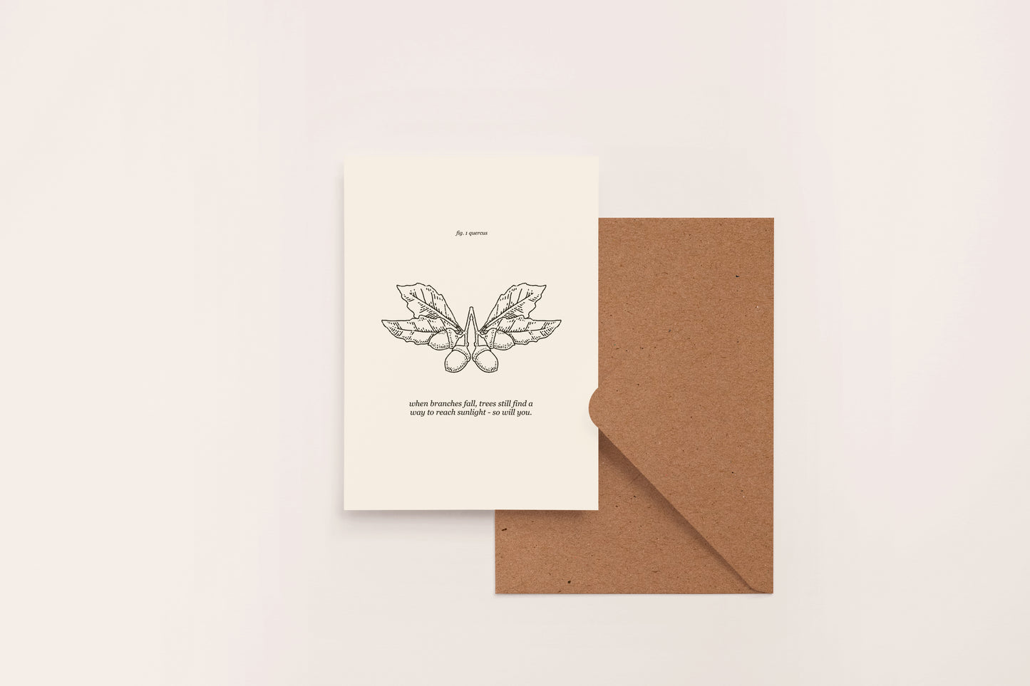 "You Will Grow" Oak Tree Grief Support Card – Queer Loss, Rejection, Healing