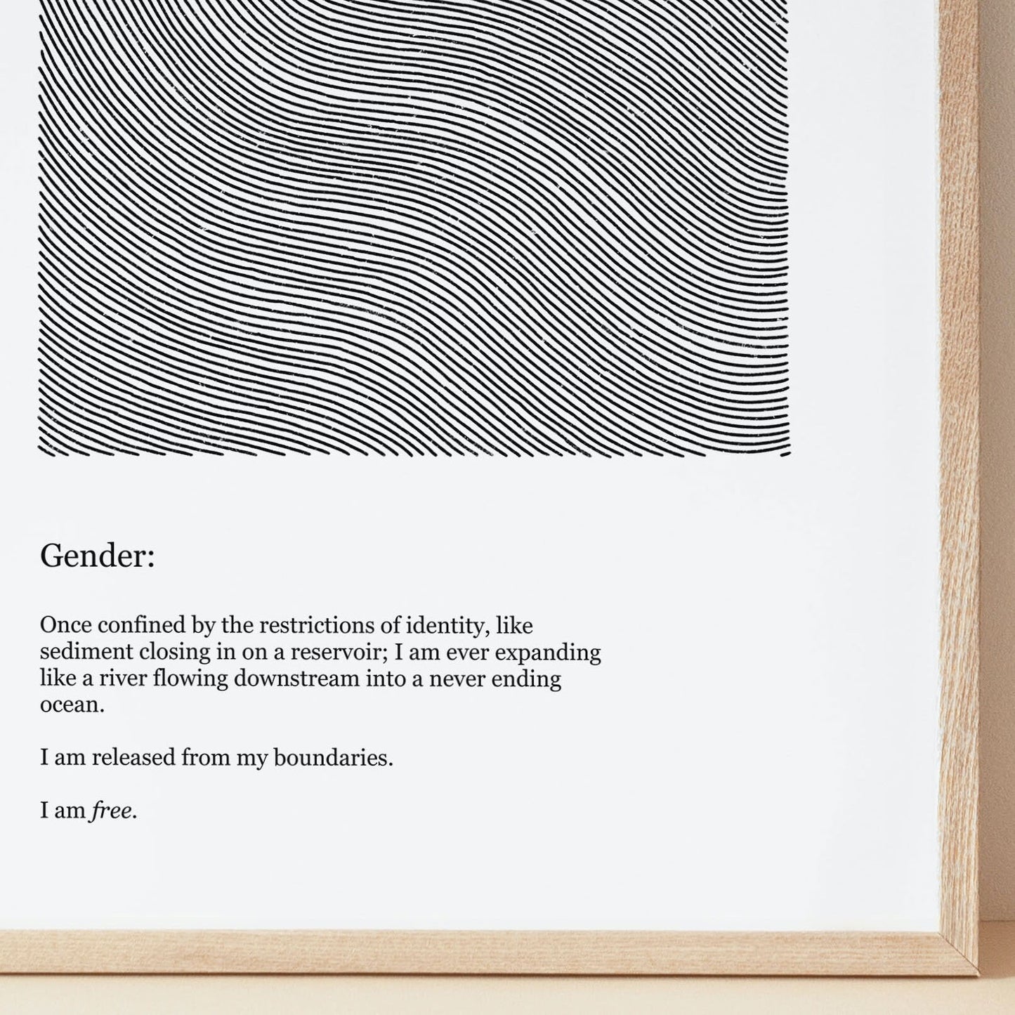 Gender Pattern & Poetry | Transgender Art Print