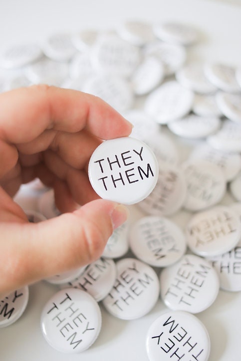 She/He/They/Any Pronouns/Ask me about my pronouns | Pronoun Pin Badge