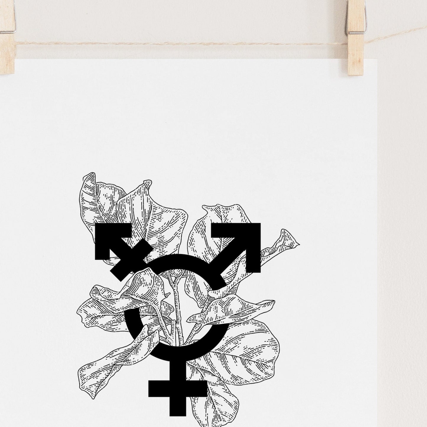 Trans symbol | Transgender Art Print