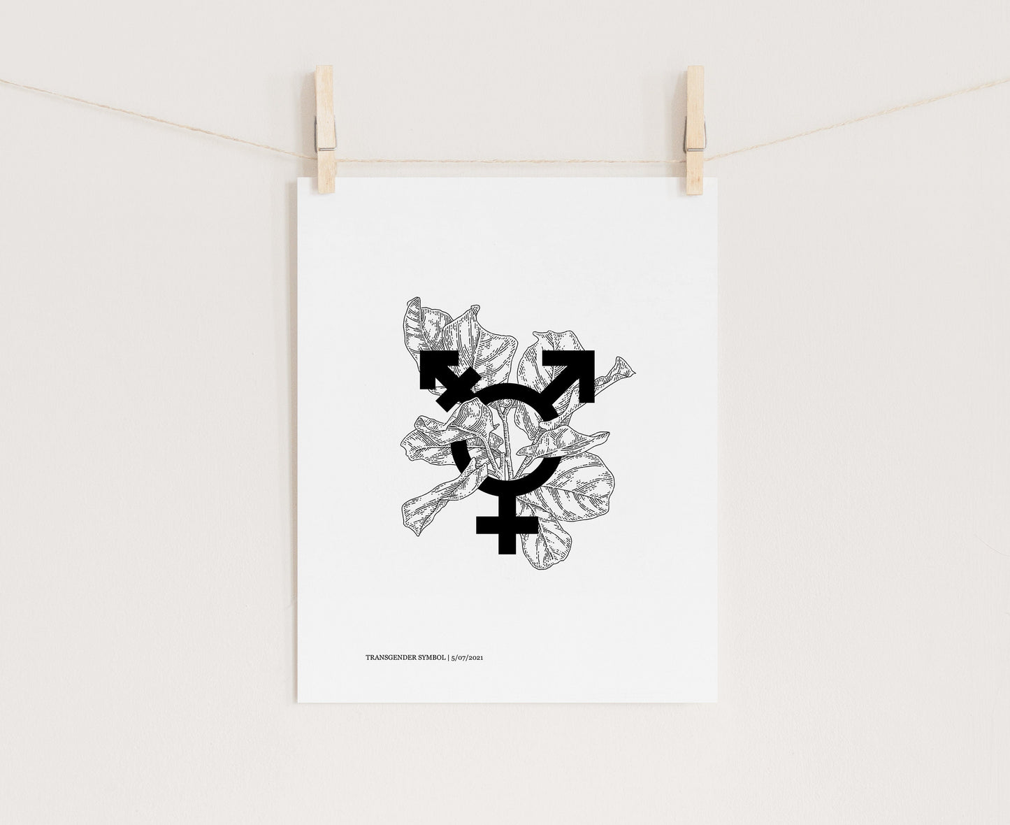 Trans symbol | Transgender Art Print