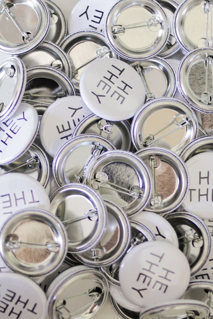 She/He/They/Any Pronouns/Ask me about my pronouns | Pronoun Pin Badge