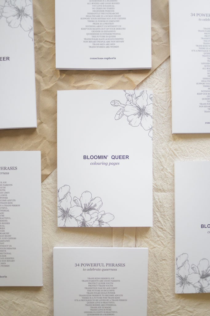 Bloomin' Queer LGBTQ+ Adult Colouring Book, Vol #1