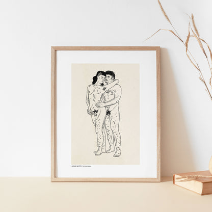 Adam & Eve | Queer / Trans Art Print