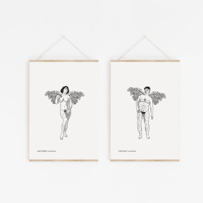 Trans Fairies A5 | Queer / Trans Art Print