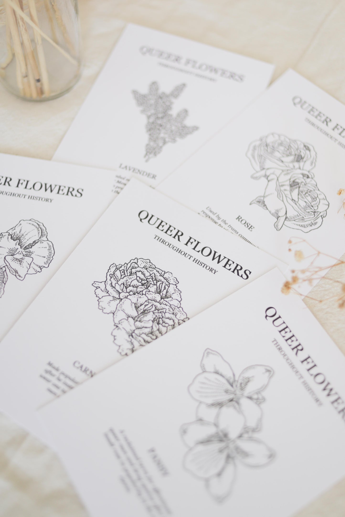 Queer Flowers Postcard Pack