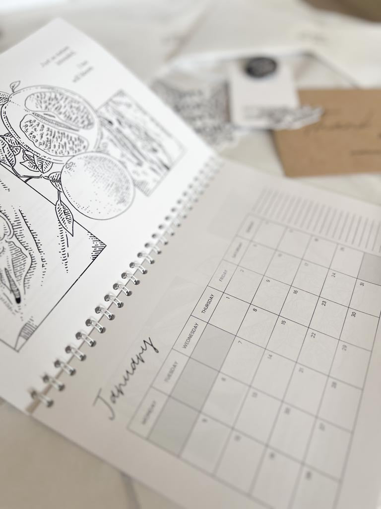 Calender Bundle - Queer Kink Calendar, Stickers & Pronoun Pin