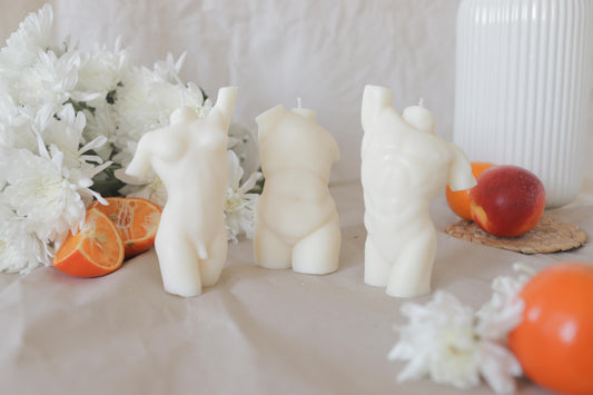 Transgender Torso Candles - Tangerine, Patchouli & Chilli, Soy Wax