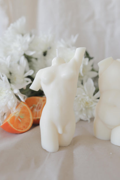 Transgender Torso Candles - Tangerine, Patchouli & Chilli, Soy Wax