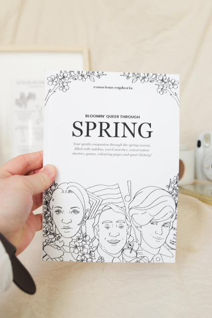 Bloomin' Queer in SPRING | LGBTQ+ Adult Activity Book | A5