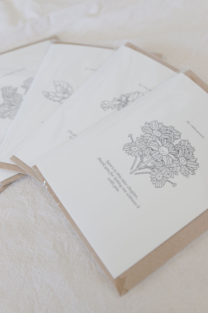 New Chapter" Daisy Greeting Card – Coming Out, Name Change, Trans Affirmation