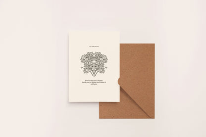 New Chapter" Daisy Greeting Card – Coming Out, Name Change, Trans Affirmation